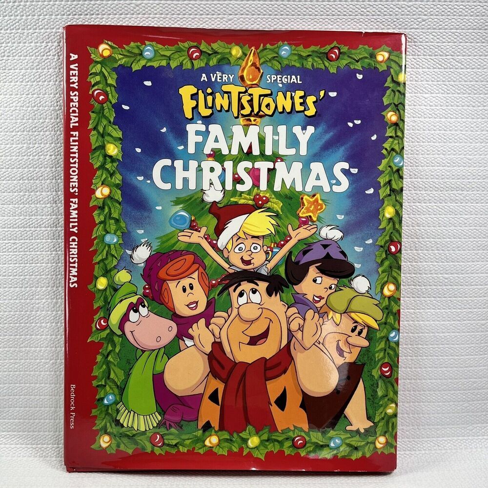 Vintage 1993 A Very Special Flintstones Family Christmas Children’s Book HC Good